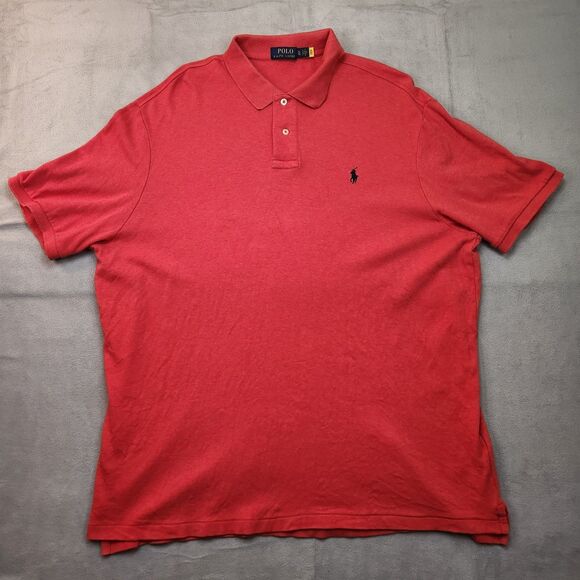 Polo by Ralph Lauren Other - Polo Ralph Lauren Polo‎ Shirt Men's XL Red Short Sleeve 100% Cotton Pony Casual